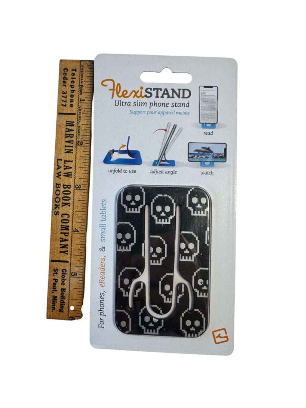 Flexistand Skull Slim Phone Stand Universal Portable Phone Holder Hands-free New - Picture 2 of 8
